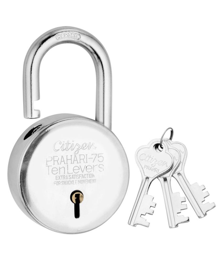 Buy Citizen Prahari Padlock 75MM With 3 Keys Lock Online at Low Price