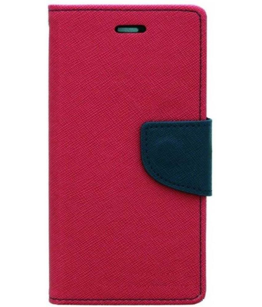 Vivo Y53 Flip Cover by OM - Pink - Flip Covers Online at Low Prices ...