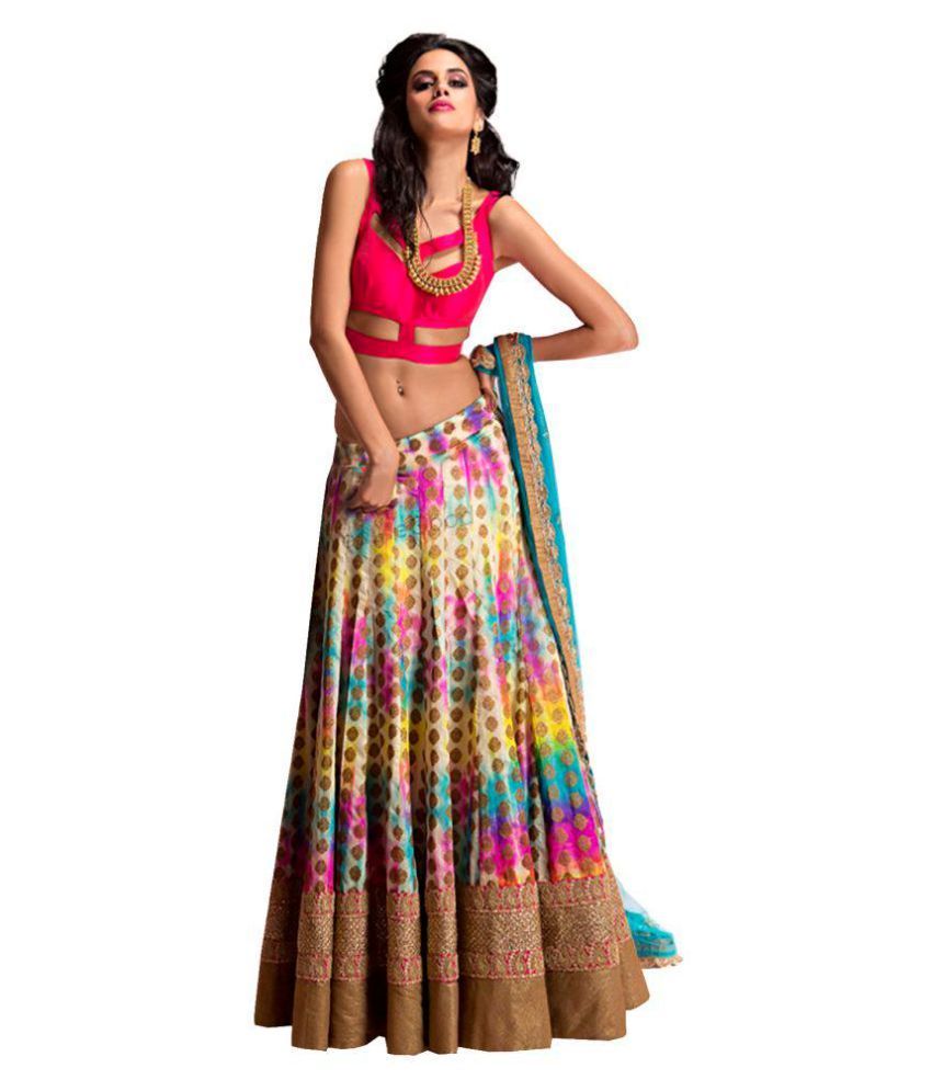 multicolored lehenga