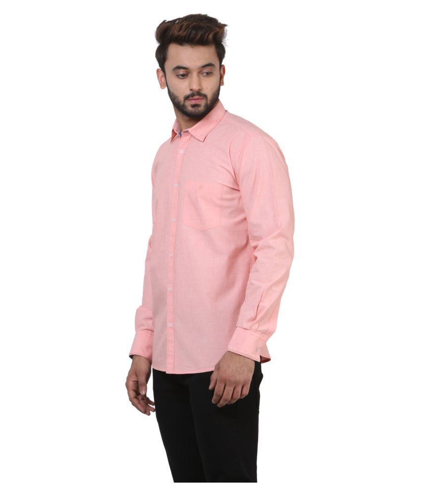 peach casual shirt