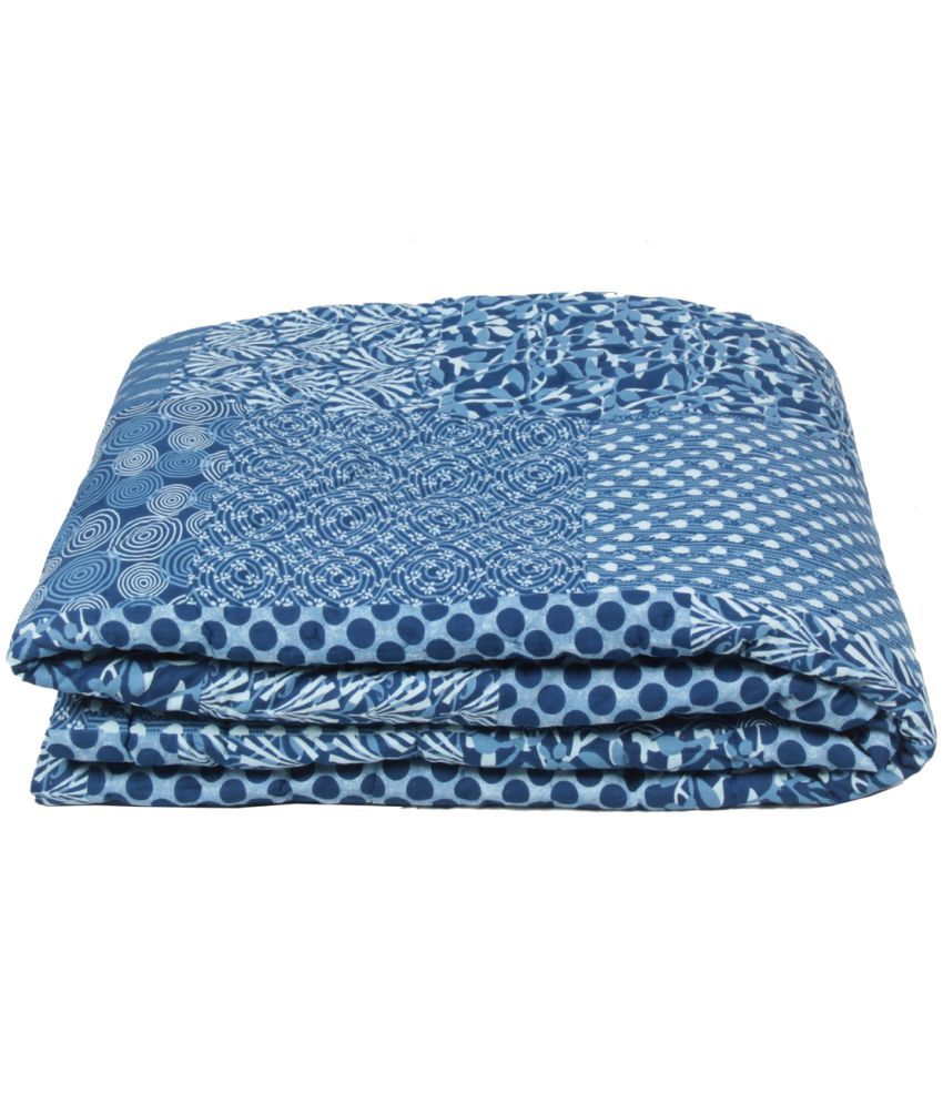 Jaipur Textile Hub Double Cotton Multi Traditional Quilt Coordinated