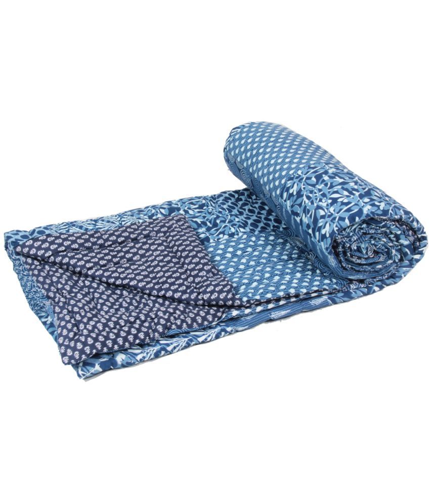 Jaipur Textile Hub Double Cotton Multi Traditional Quilt Coordinated