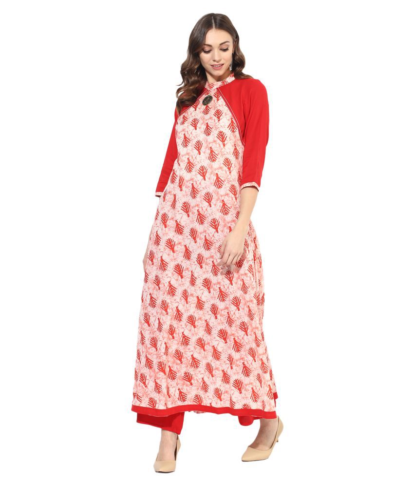Get Glamr - Multicolor Cotton Women's Straight Kurti ( Pack of 1 )