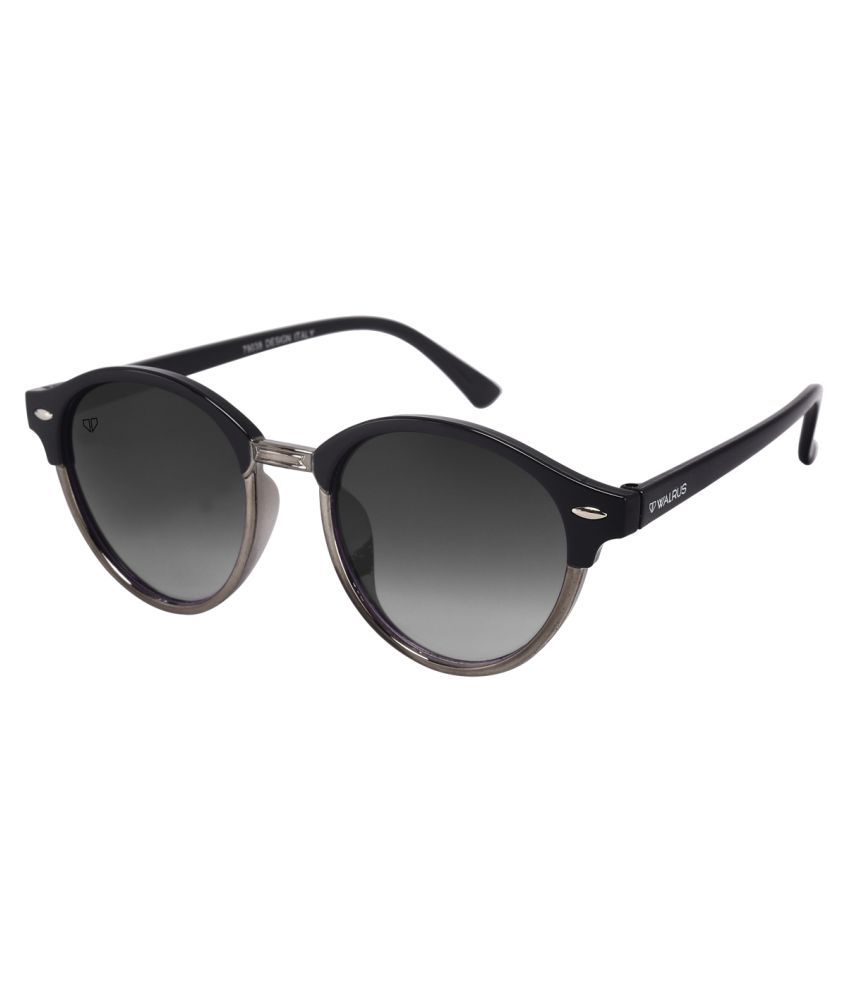     			Walrus - Black Round Sunglasses ( WS-JAMES-III-021802D )