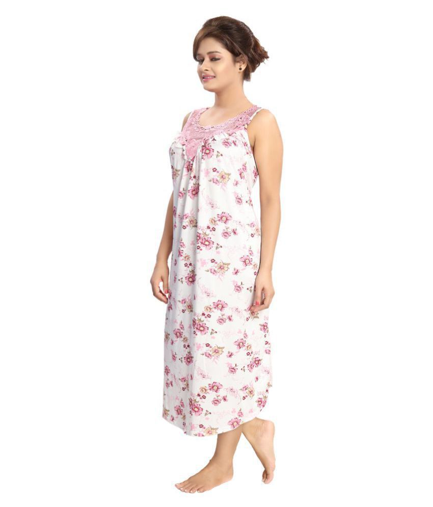 Buy Be You Cotton Night Dress - Pink Online at Best Prices in India - Snapdeal