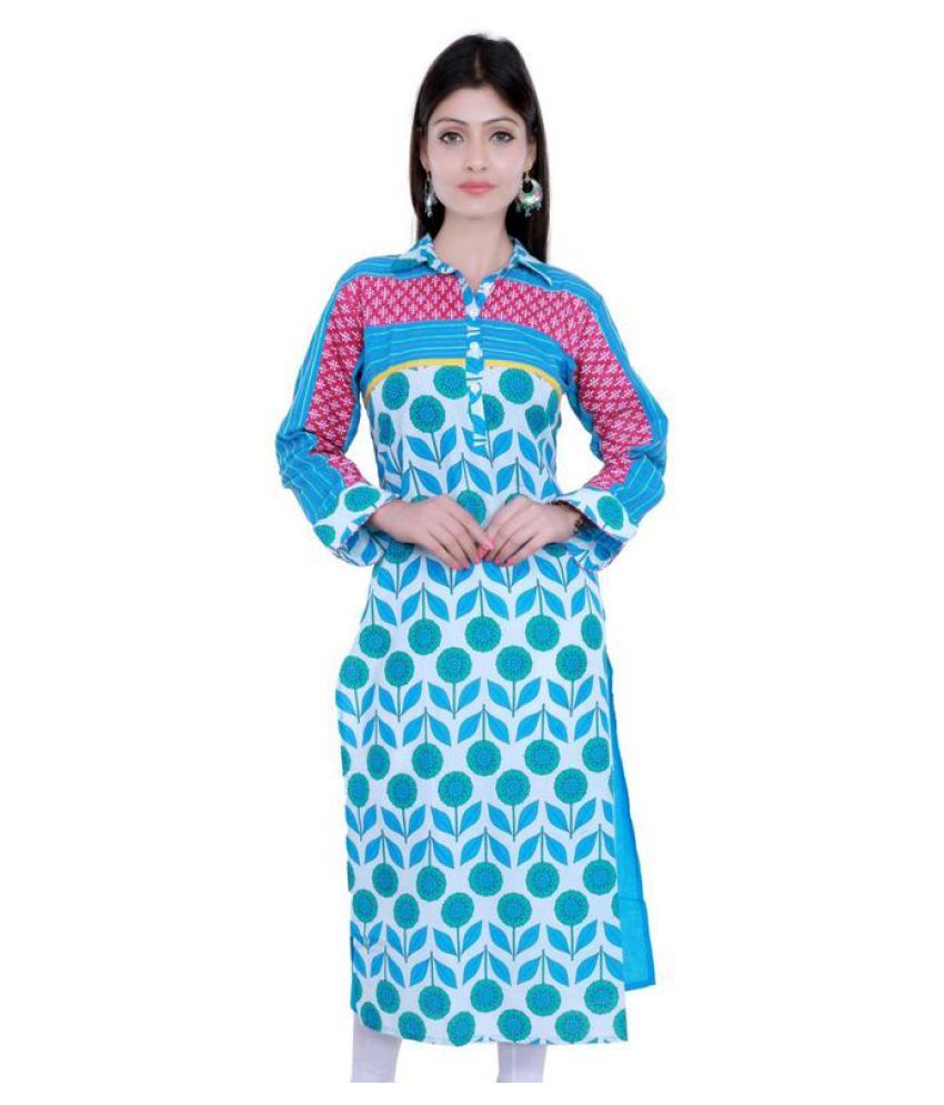 kriti sanon in blue kurti