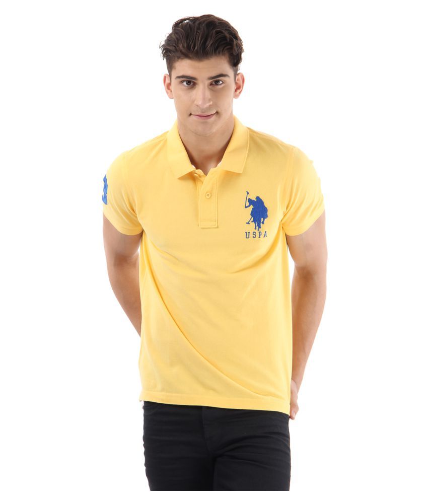 yellow polo jogging suit