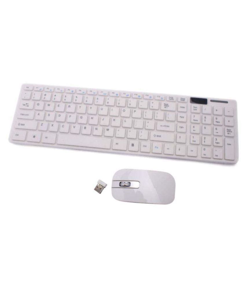 VSTECH K688 White Wireless Keyboard Mouse Combo Buy VSTECH K688 White