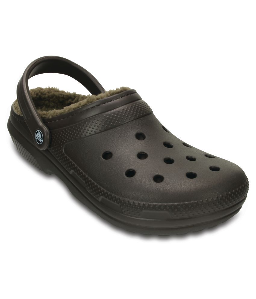 crocs brown clogs