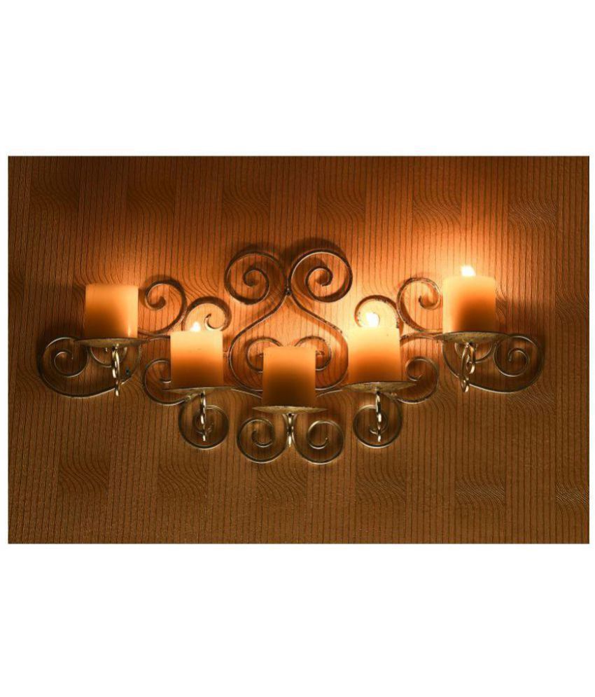     			Hosley Black Decorative  Black Metal Wall Sconce - Pack of 1
