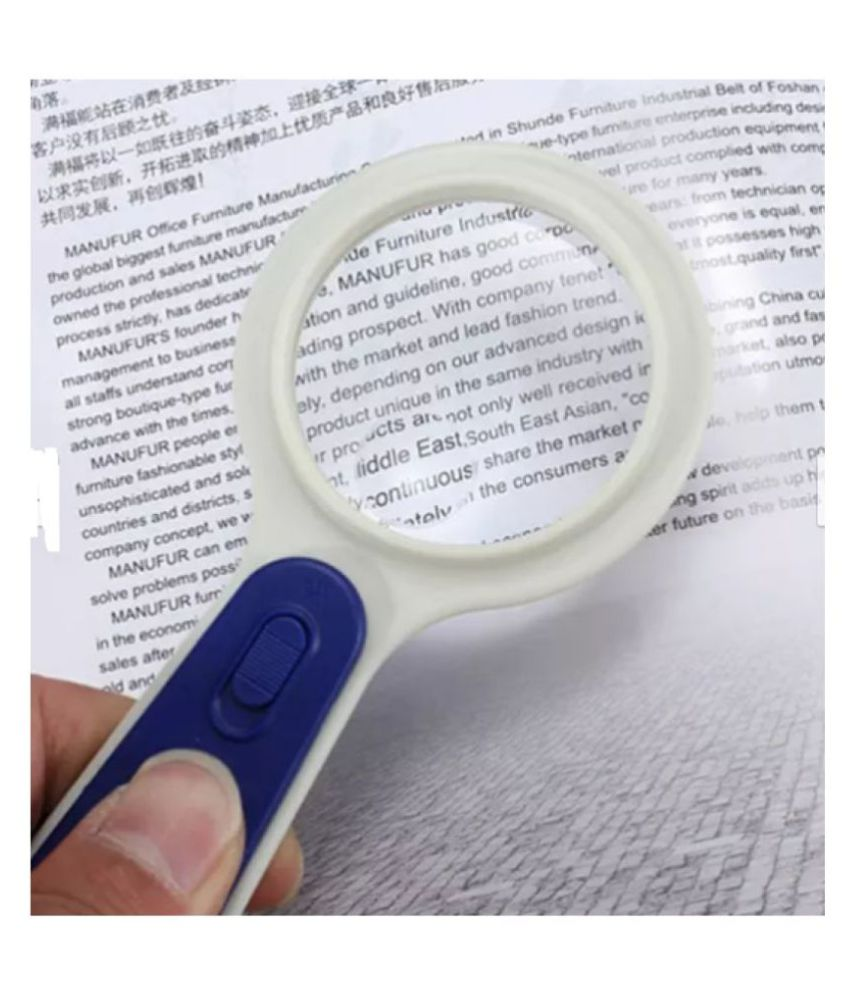 Magnifying Glass with LED illuminant 5X magnification Hand held