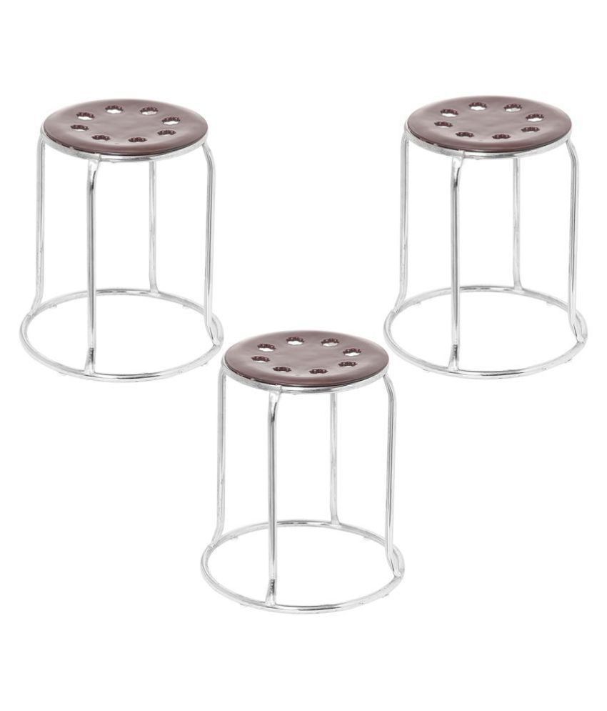 Set Of 3 Metal Bar Stool At Set Of 3 Metal Bar Stool