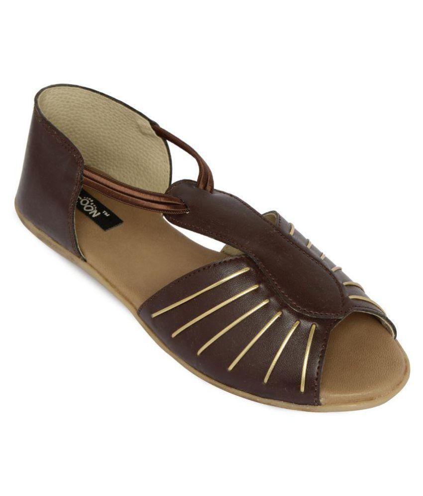 pointy brown flats