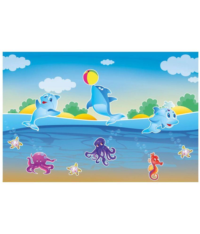Walls and Murals Cartoon Wall Stickers Vinyl Multicolour Wall Sticker