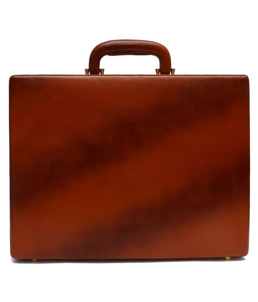 tan briefcase