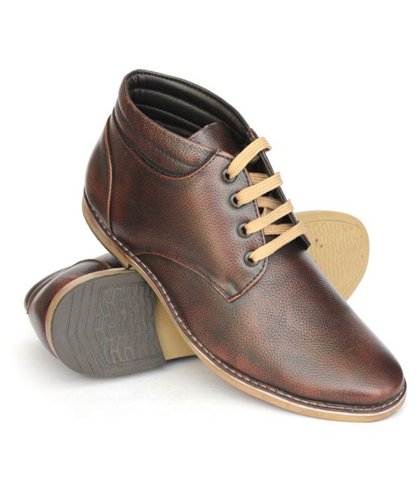 snapdeal leather shoes