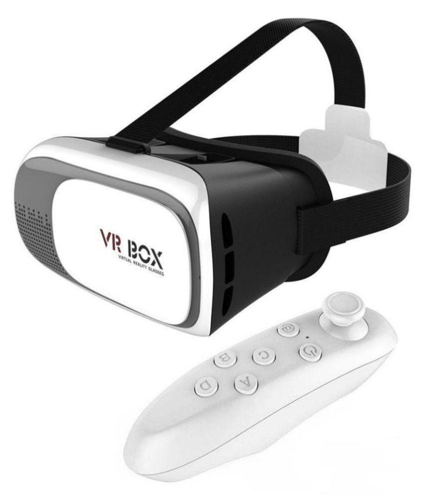     			Technuv VR BOX 3D Glasses With VR Remote Controller  (Smart Glasses) Suitable for Mobile Upto 5.5 Inches