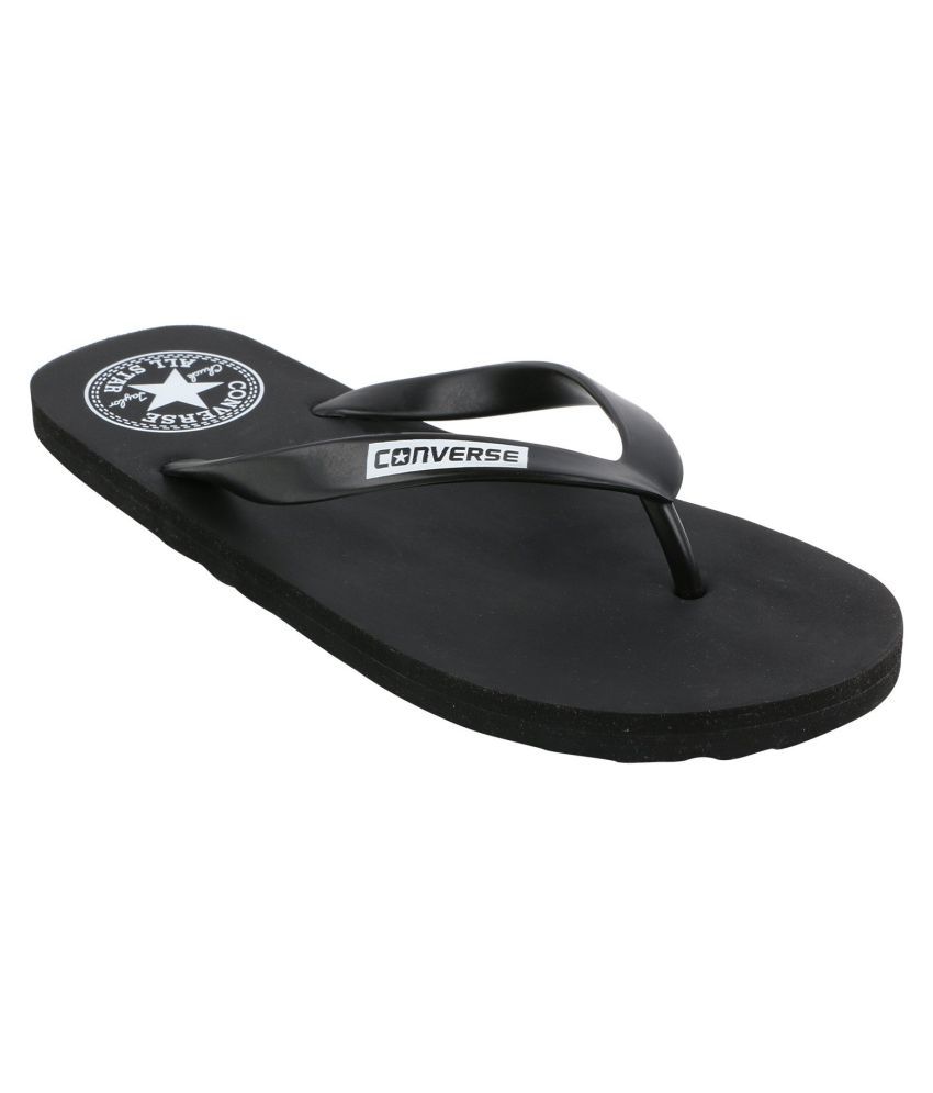 black converse flip flops