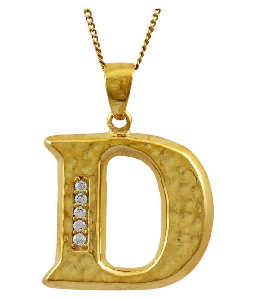 Fadkart Designer Contemporary Initial D Alphabet Pendants For Men Women Gold Buy Fadkart Designer Contemporary Initial D Alphabet Pendants For Men Women Gold Online In India On Snapdeal