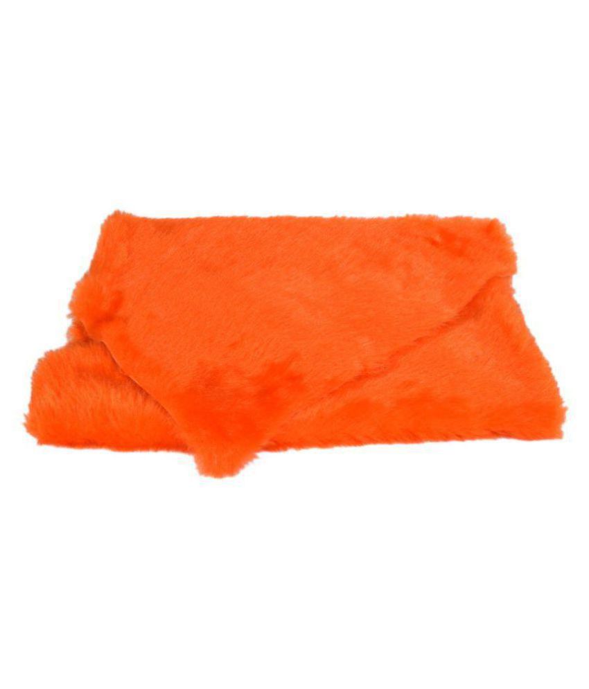     			Soft Hair Fur Cloth : 38" X 34" Inches Approx (Hair Length - 2cm) Color -Orange: for Used in Dresses, Art & Craft, Photo, Selfie Props, Soft Toys Making & Other Craft Work.