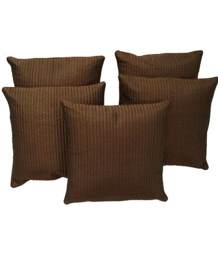 FKPL Set of 5 Polyester Cushion Covers 40X40 cm (16X16) Buy Online at