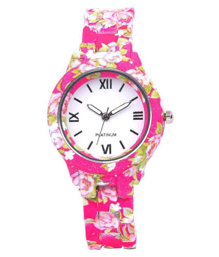 Geneva floral print watch for womens Price in India: Buy Geneva floral ...