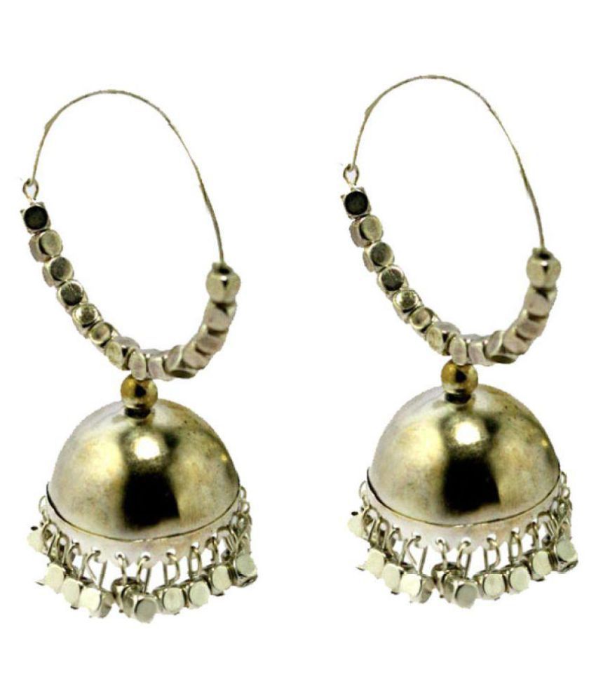 New Model Metal silver Jhumki Drop earrings - Buy New Model Metal ...