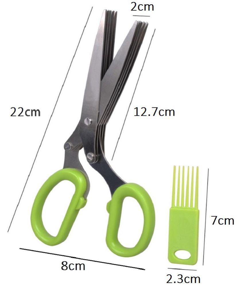 Paper Shredding Scissor Multifunctional Vegetable scissor 5 in 1 With