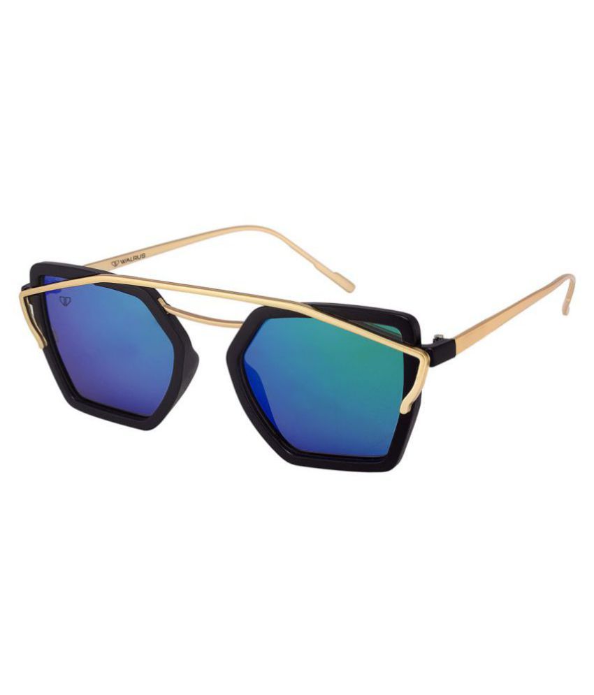     			Walrus Multicolor Oversized Sunglasses ( DWS-CRN-III-210206 )