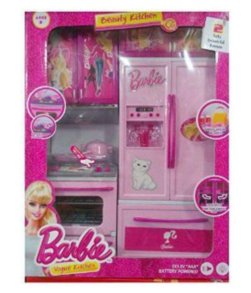 barbie doll pink kitchen