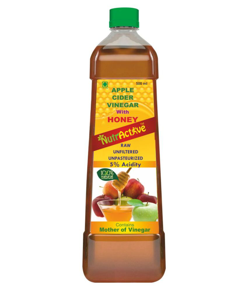     			NutrActive Apple Cider Vinegar with Natural Honey, 500 ml Unflavoured Single Pack
