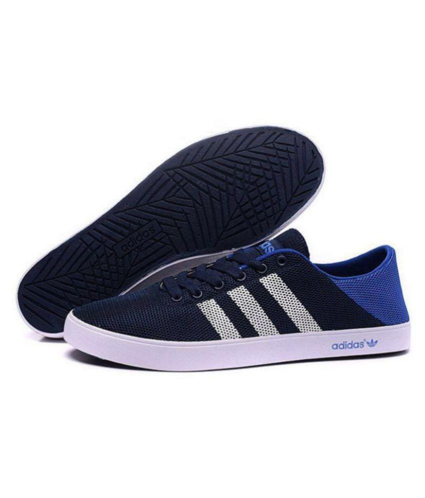 adidas blue casual shoes