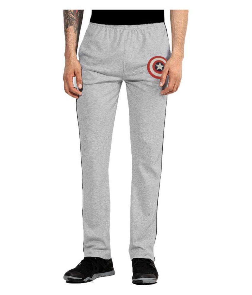 grey cotton track pants