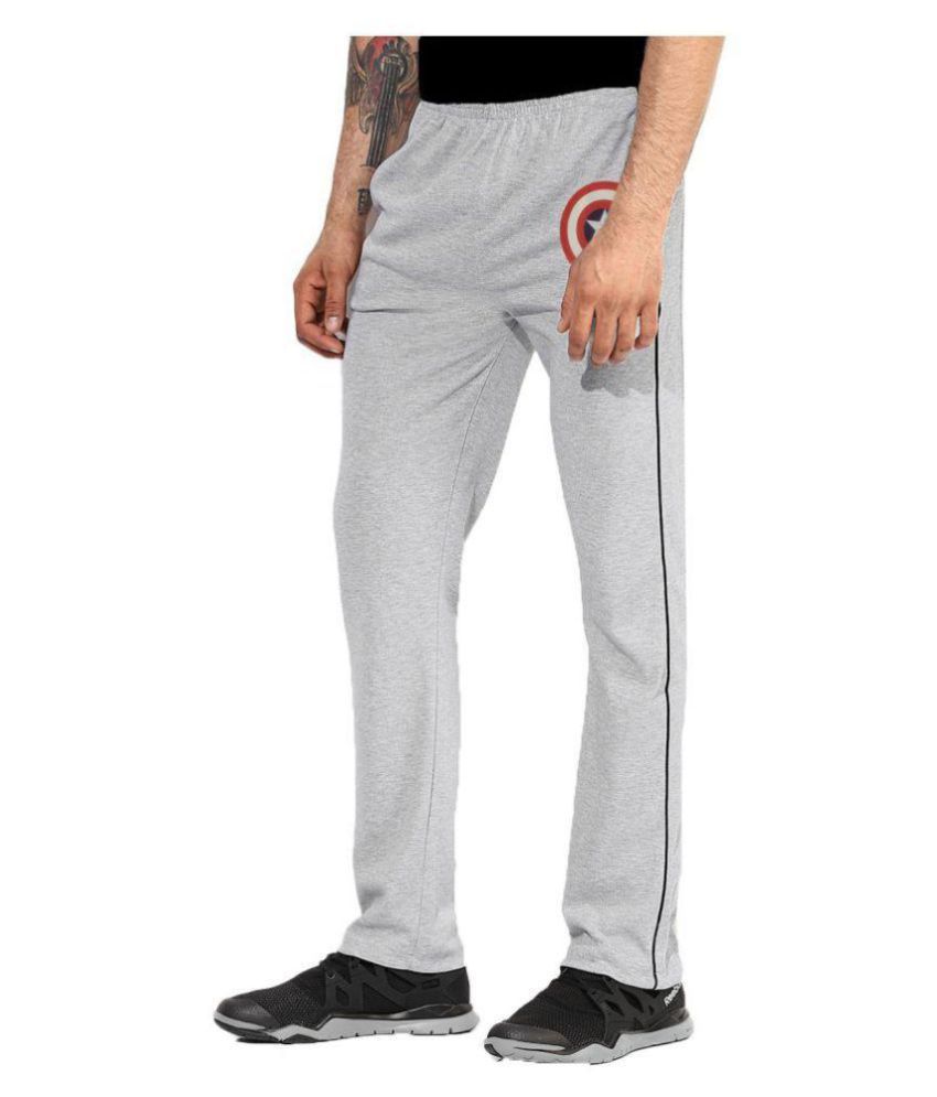 grey cotton track pants