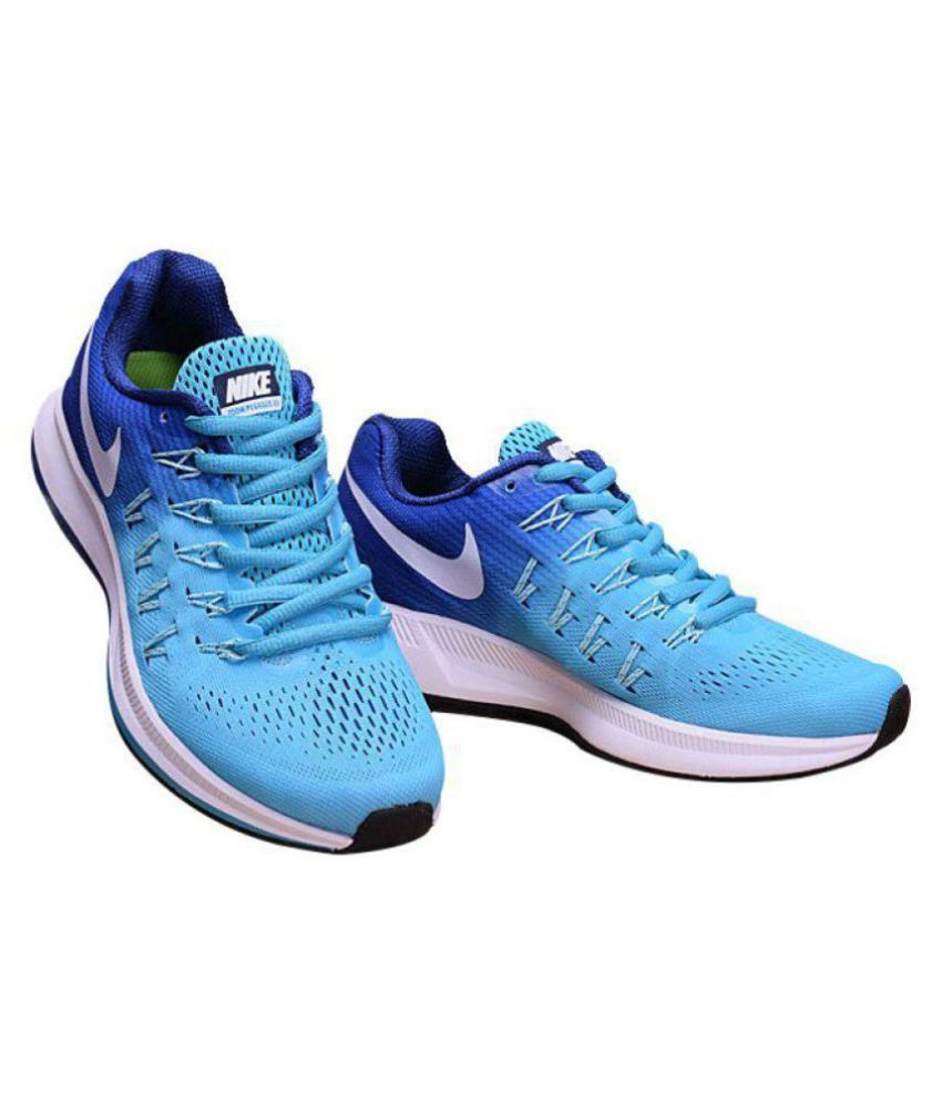 nike sky blue sports shoes