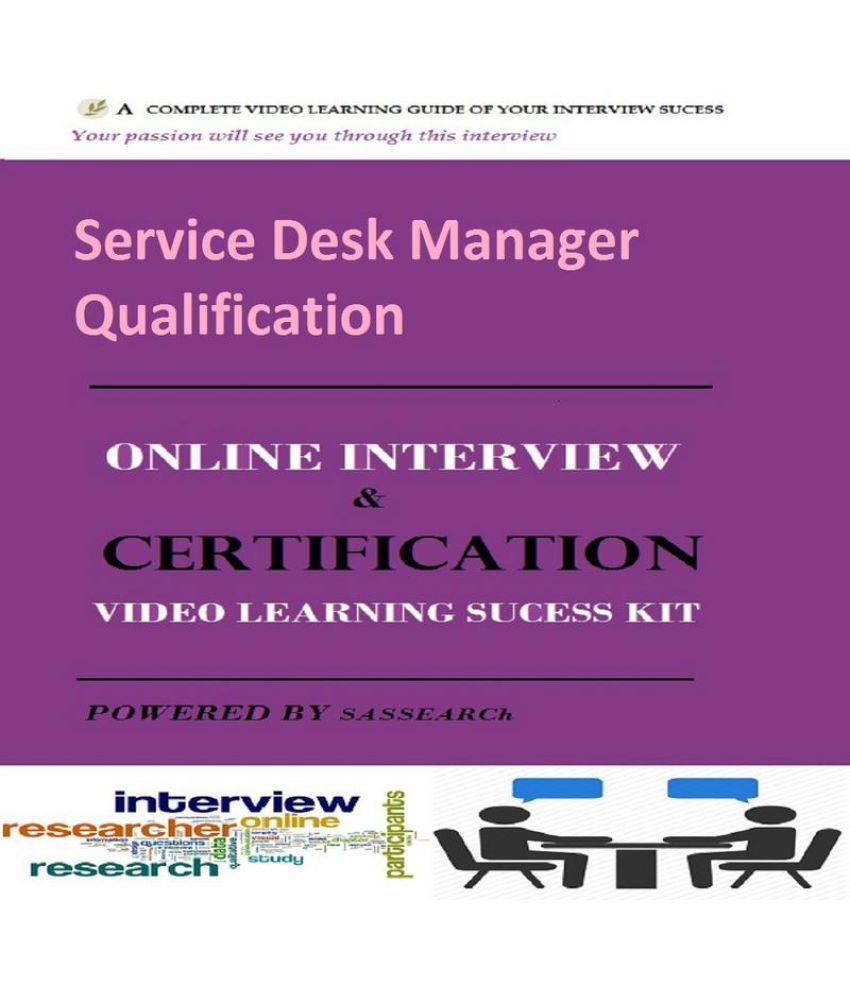 Service Desk Manager Qualification Online Certification