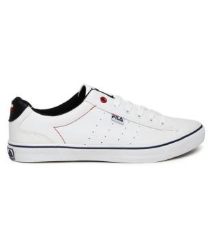 fila white casual shoes