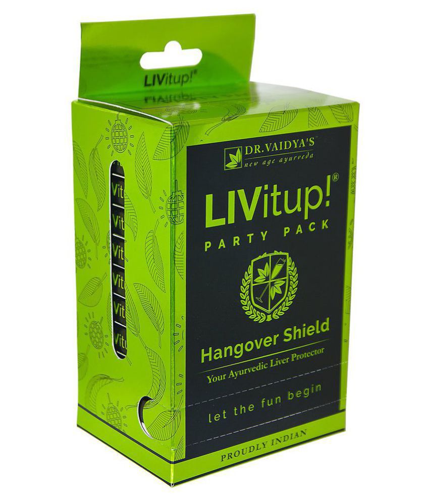 Dr Vaidyas LIVitup Hangover Shield Liver Protector Capsule 50 no.s