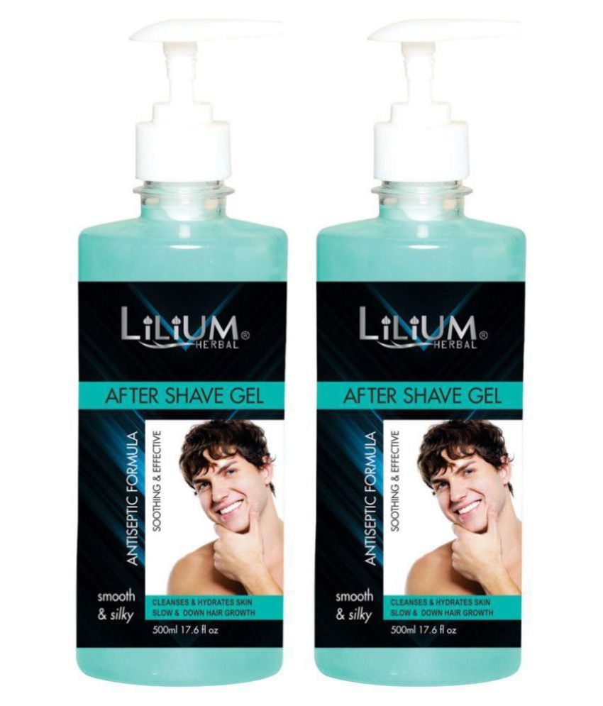 Lilium Herbal After Shave Gel 500 ml Pack of 2 Buy Lilium Herbal After