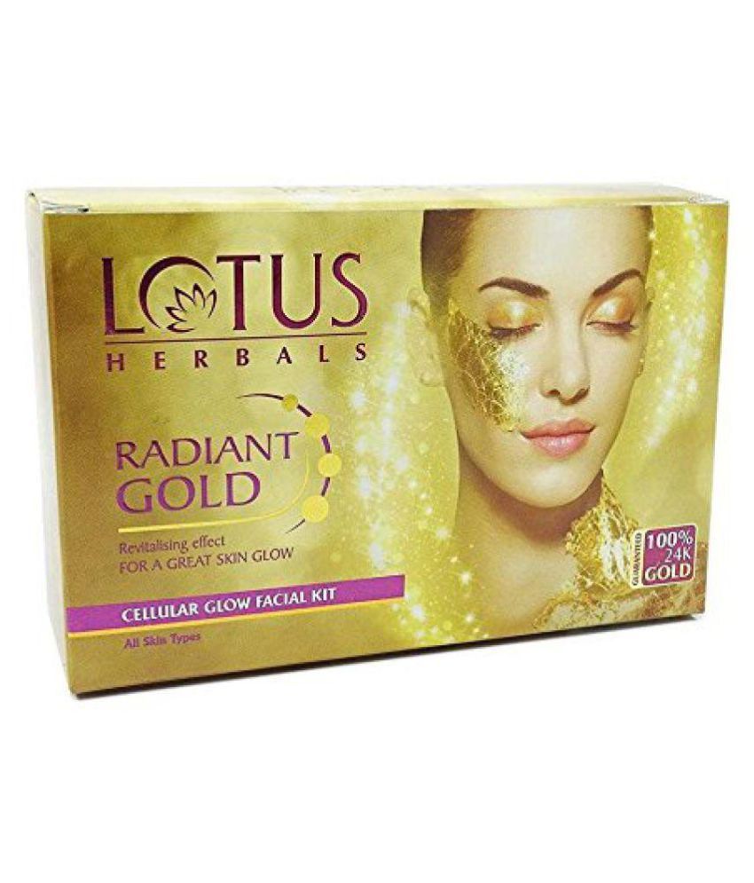 Lotus cellular Radiant Gold Facial Kit 37 gm Buy Lotus cellular