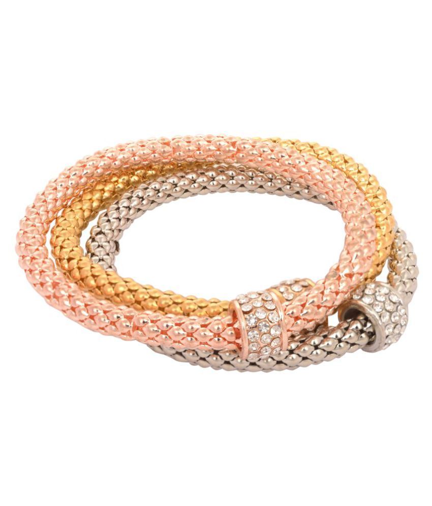 Set of 3 Plain Charm Bracelet Buy Set of 3 Plain Charm Bracelet Online