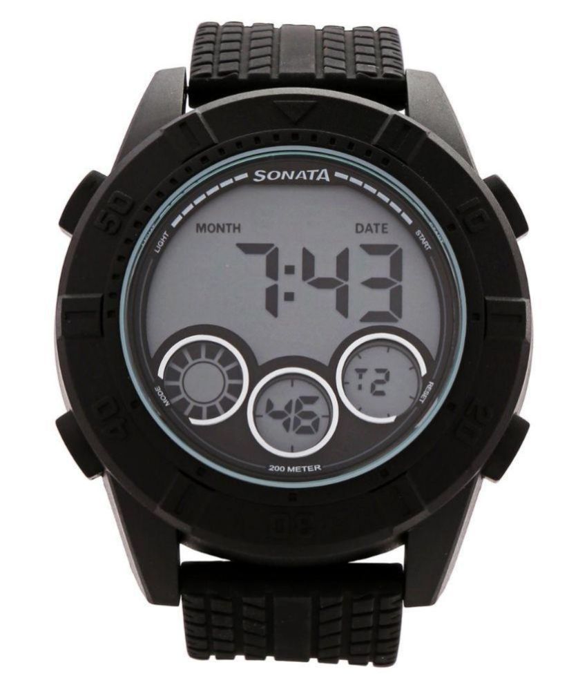 how to set sonata digital watch time
