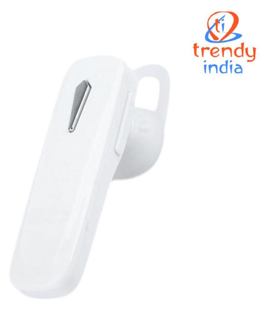 TrendyIndia For OnePlus 5 Bluetooth Headset White Buy TrendyIndia For OnePlus 5 Bluetooth