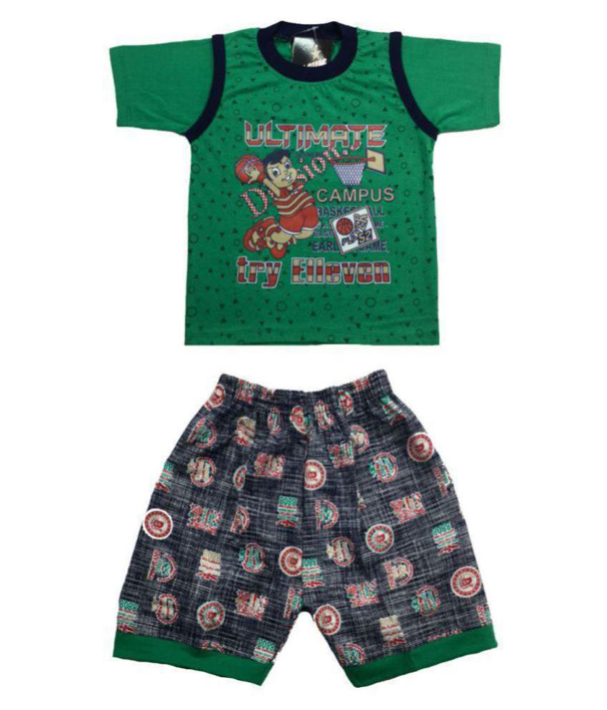 Boys Top & Bottom Sets with soft cotton Shorts Pacific Stars - Buy Boys Top  & Bottom Sets with soft cotton Shorts Pacific Stars Online at Low Price -  Snapdeal
