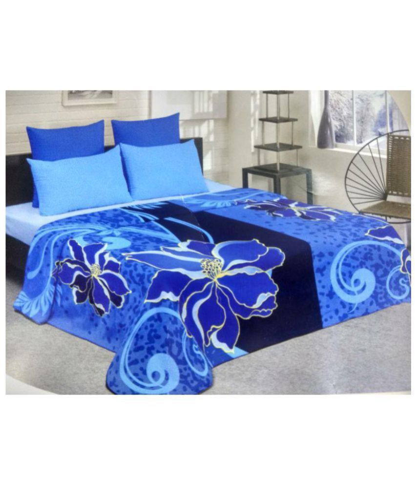 Raymond Double Wool Blend Floral Blanket Buy Raymond Double Wool