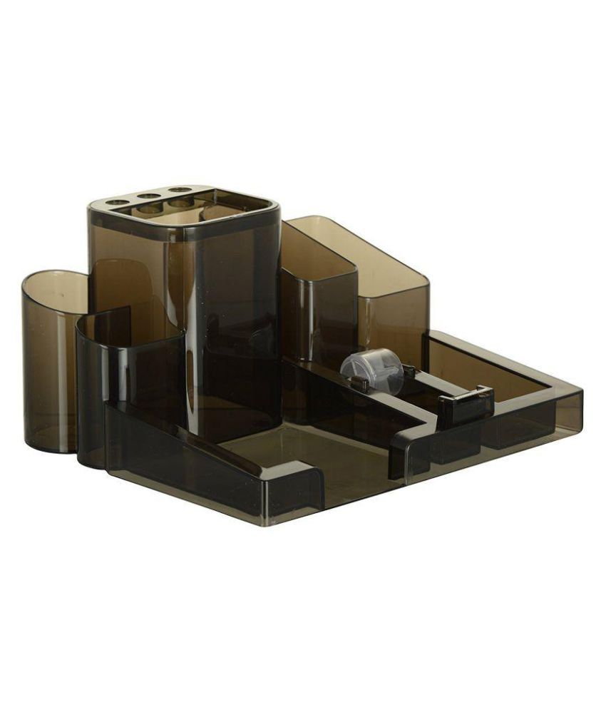 Chrome 9660 8 Compartments Plastic Desk Organiser Smoke Buy