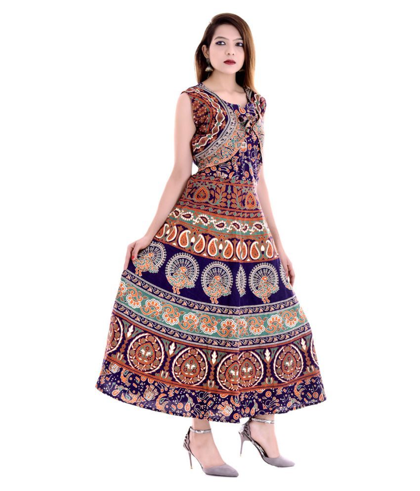 multi colour gown