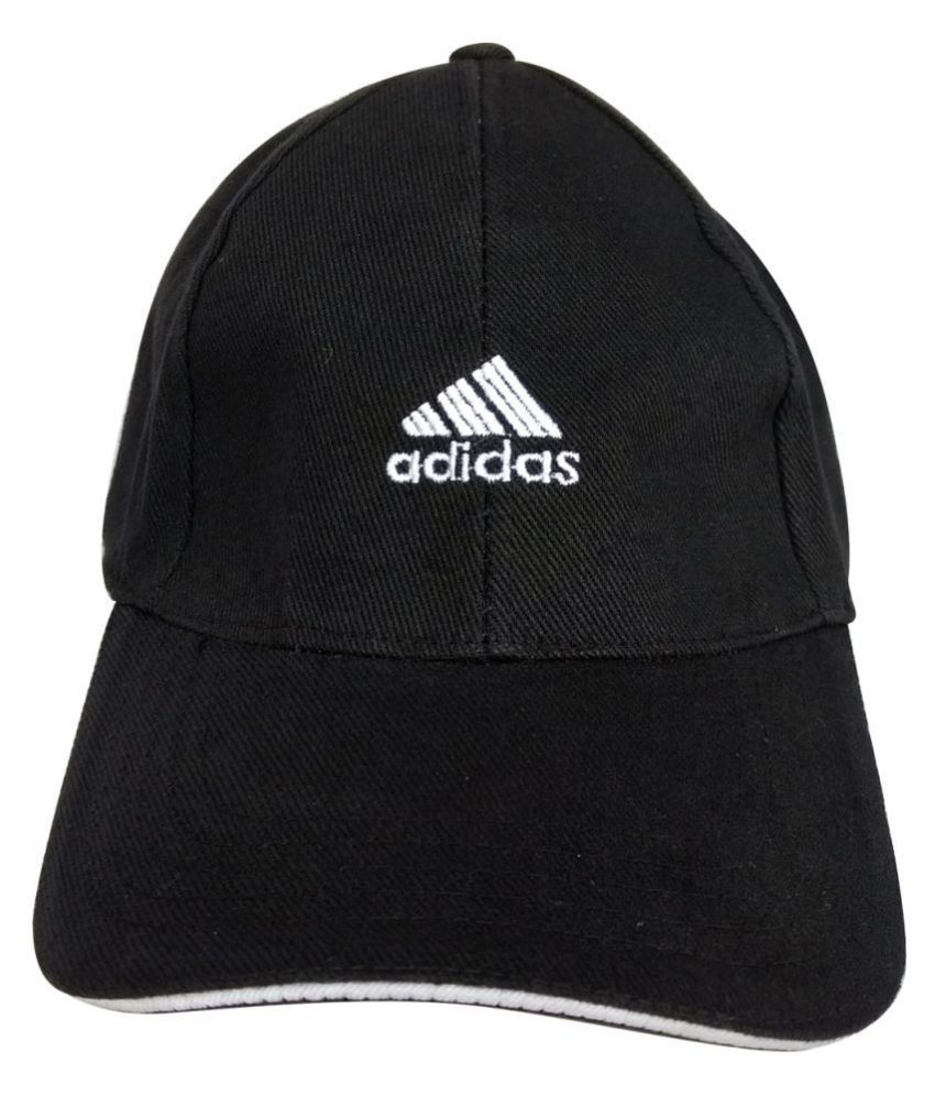 Adidas Black Plain Cotton Caps - Buy Online @ Rs. | Snapdeal