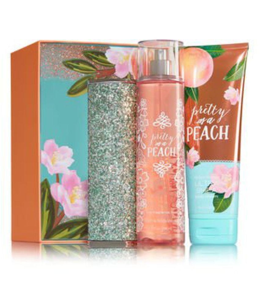 Bath Body Works Pretty As A Peach Springtime Sparkle Gift Set Bath Body Works Pretty As A Peach Springtime Sparkle Gift Set