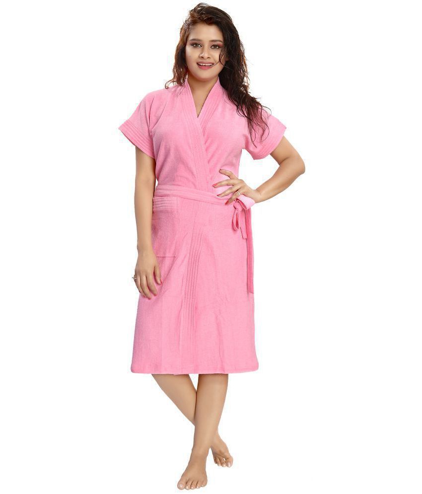 bathrobes pink